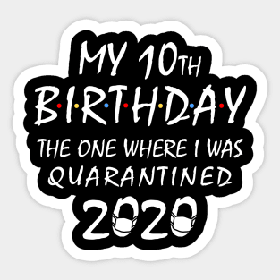 My 10th Birthday T-shirt Sticker